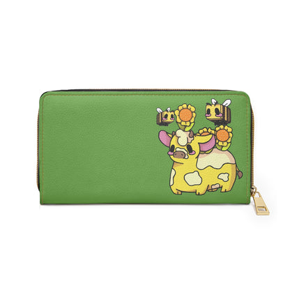 Captain AFAB - Moo Bloom Zipper Wallet