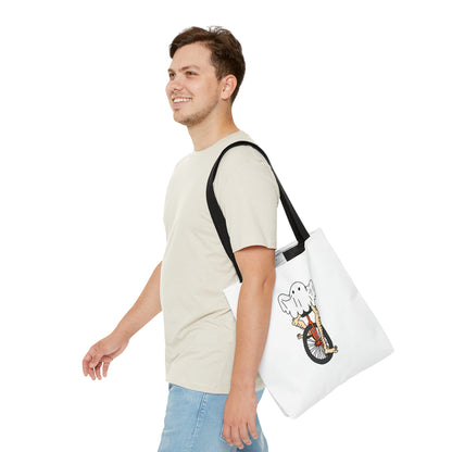 Captain AFAB - Leggy Ghost Unicycle Tote Bag