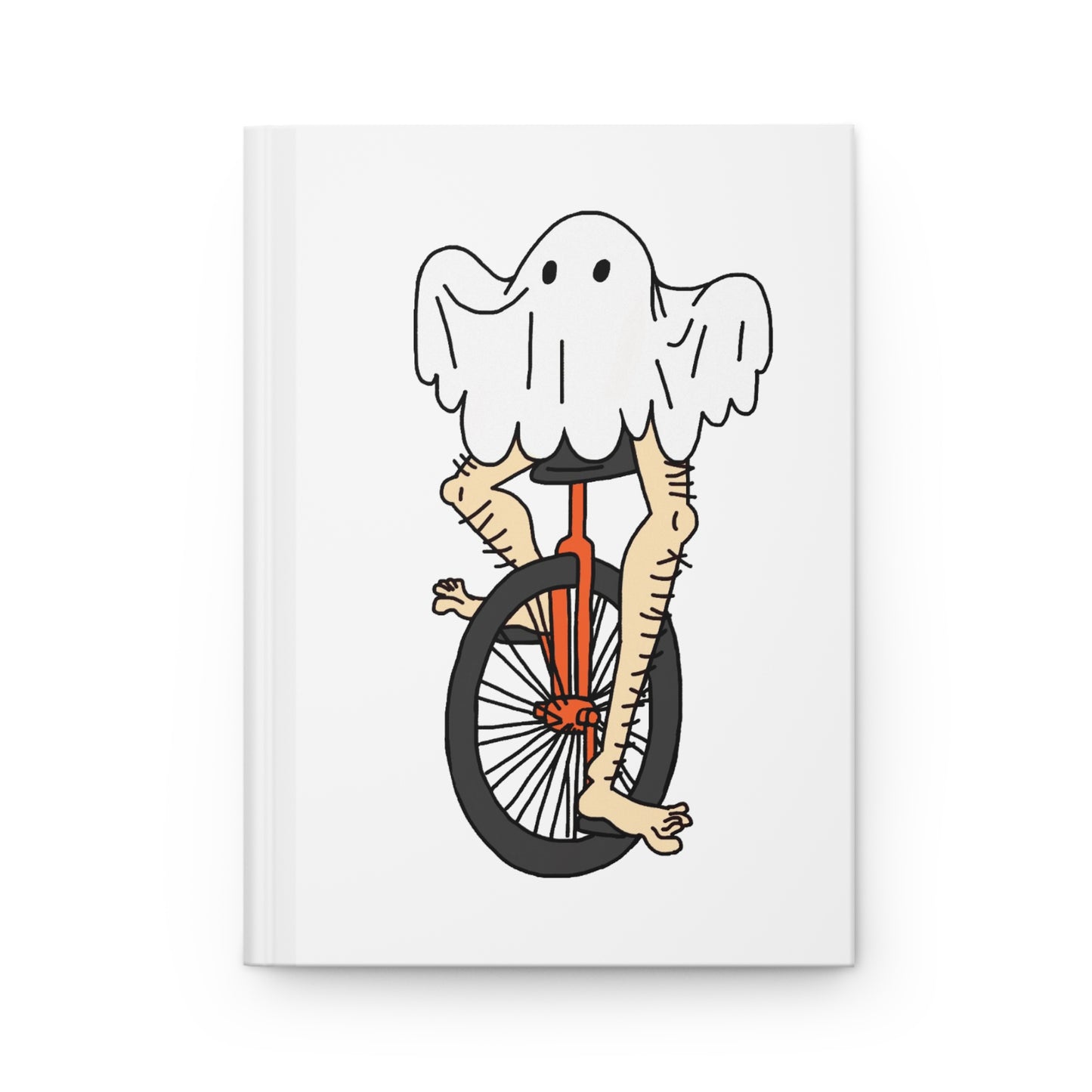 Captain AFAB - Leggy Ghost Unicycle Journal Matte