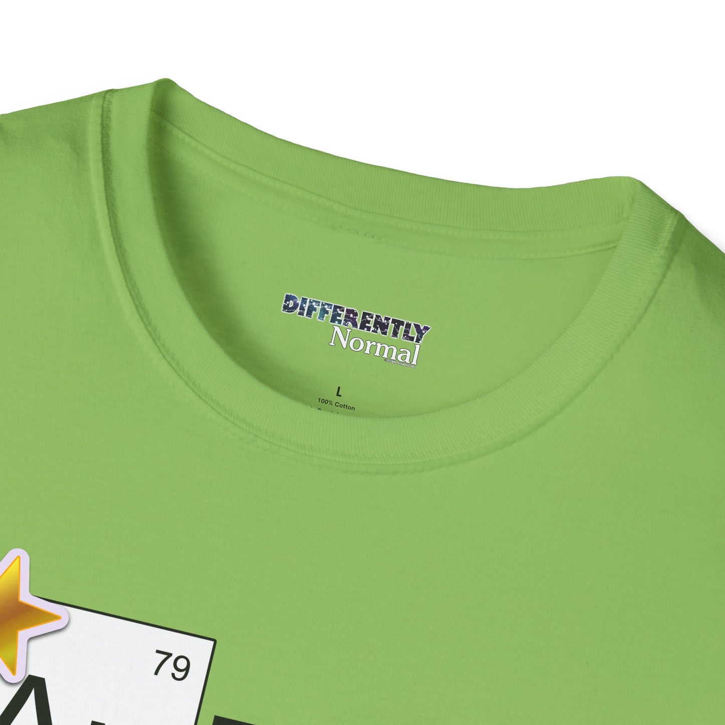 AuDHD Gold Star Unisex T-Shirt - Differently Normal