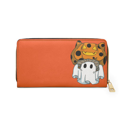 Captain AFAB - Kitty Jack-O-Lantern Ghost Zipper Wallet