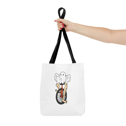 Captain AFAB - Leggy Ghost Unicycle Tote Bag