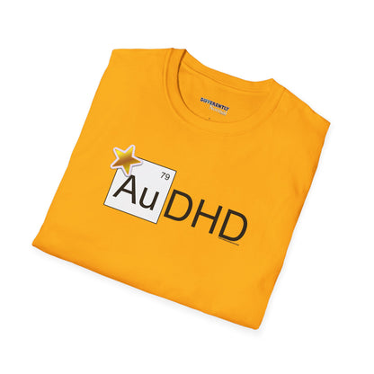 AuDHD Gold Star Unisex T-Shirt - Differently Normal