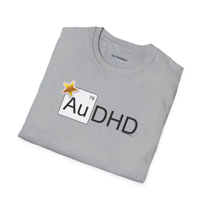 AuDHD Gold Star Unisex T-Shirt - Differently Normal