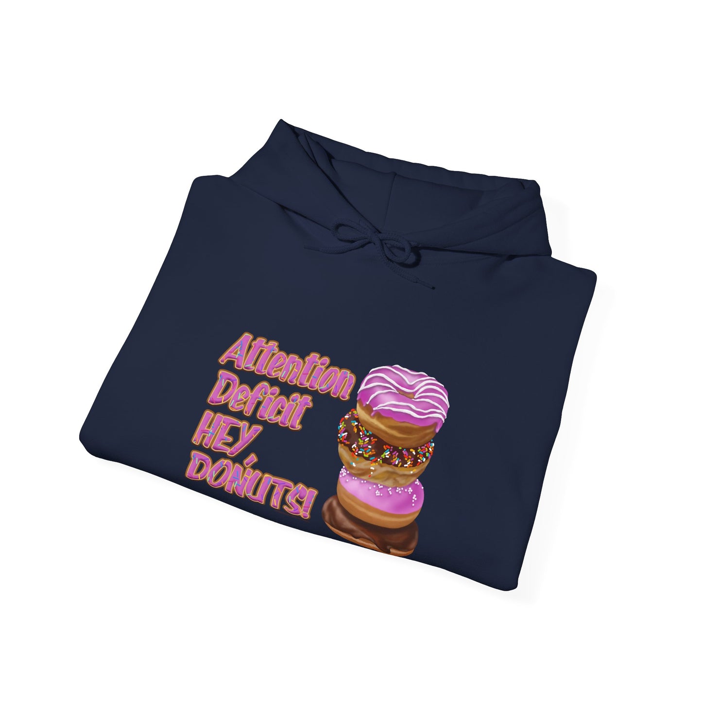 Attention Deficit HEY, DONUTS! Unisex Heavy Blend™ Hoodie - Differently Normal