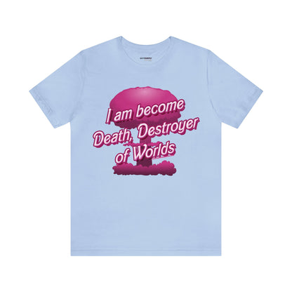 Barbenheimer Pink Iconic Doll Nuke Explosion Tee - Differently Normal - Wallace Print Solutions