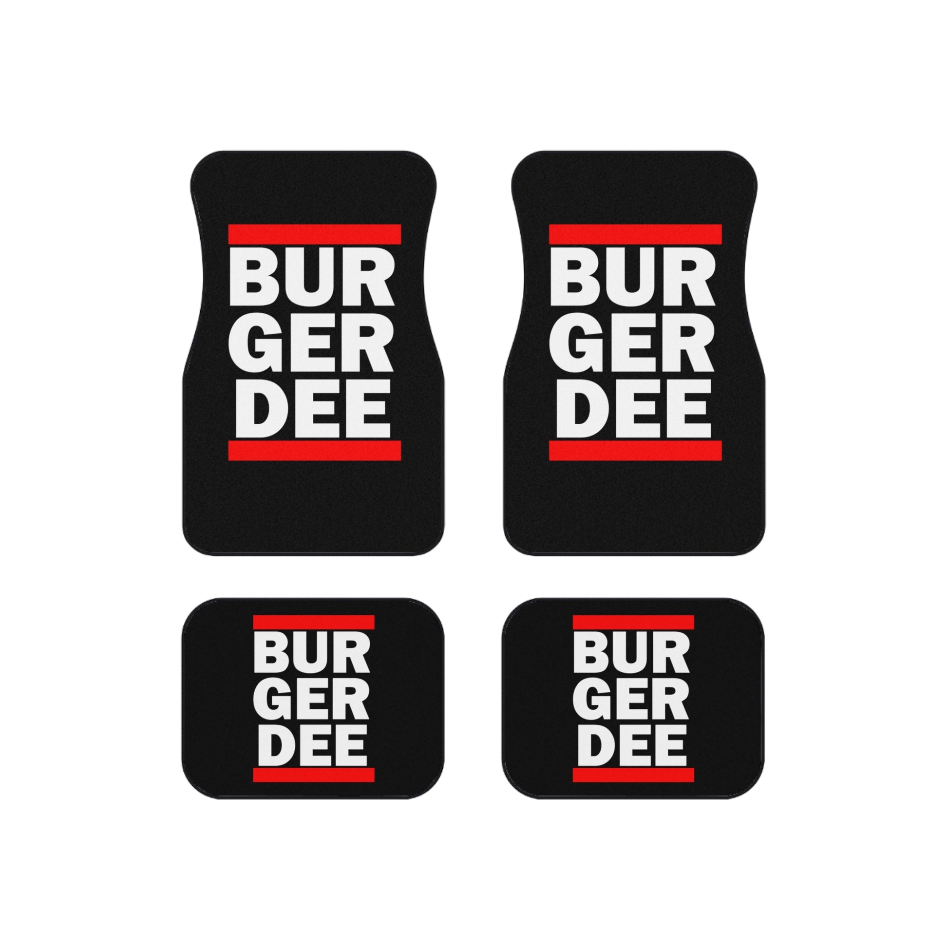 BurGer Dee Car Mats (Set of 4) - Wallace Print Solutions