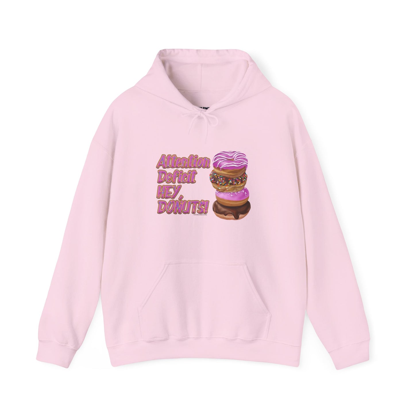 Attention Deficit HEY, DONUTS! Unisex Heavy Blend™ Hoodie - Differently Normal