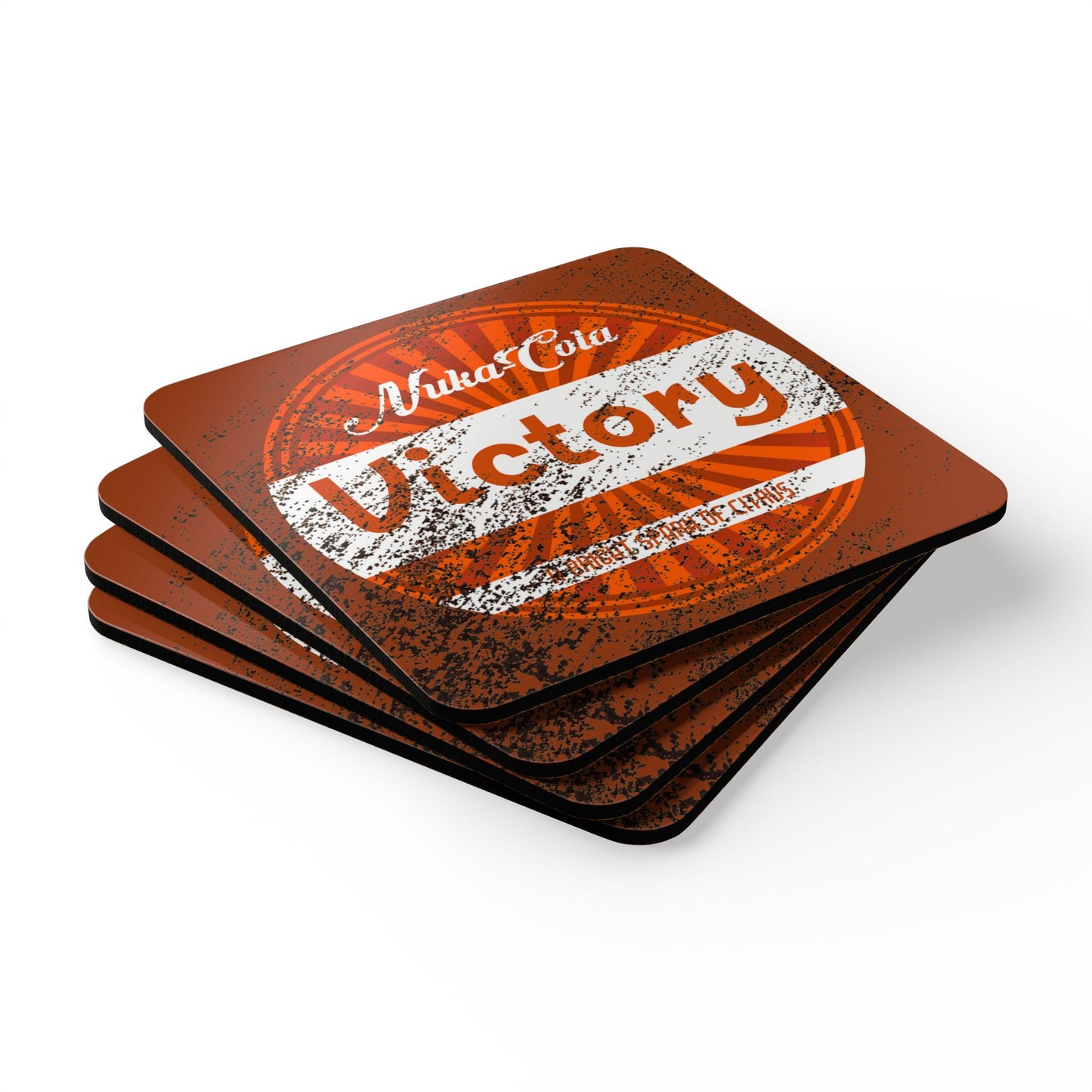 Victory Style Corkwood Coaster Set - Differently Normal