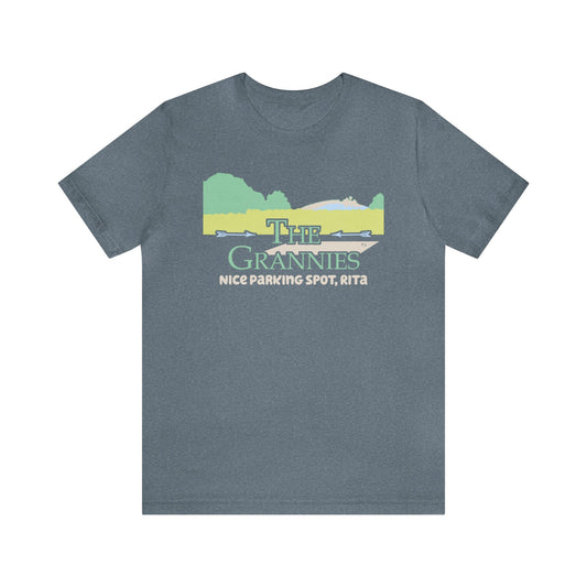 Visit The Grannies - Nice Parking Spot, Rita Campground Style Unisex T-Shirt - Differently Normal - Wallace Print Solutions