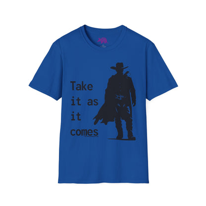 Cowboy Ghoul "Take it As it Comes" Unisex T-Shirt by Differently Normal - Wallace Print Solutions