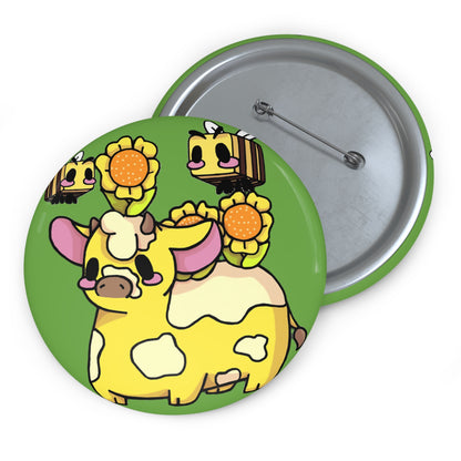 Captain AFAB - Moo Bloom Pin Button