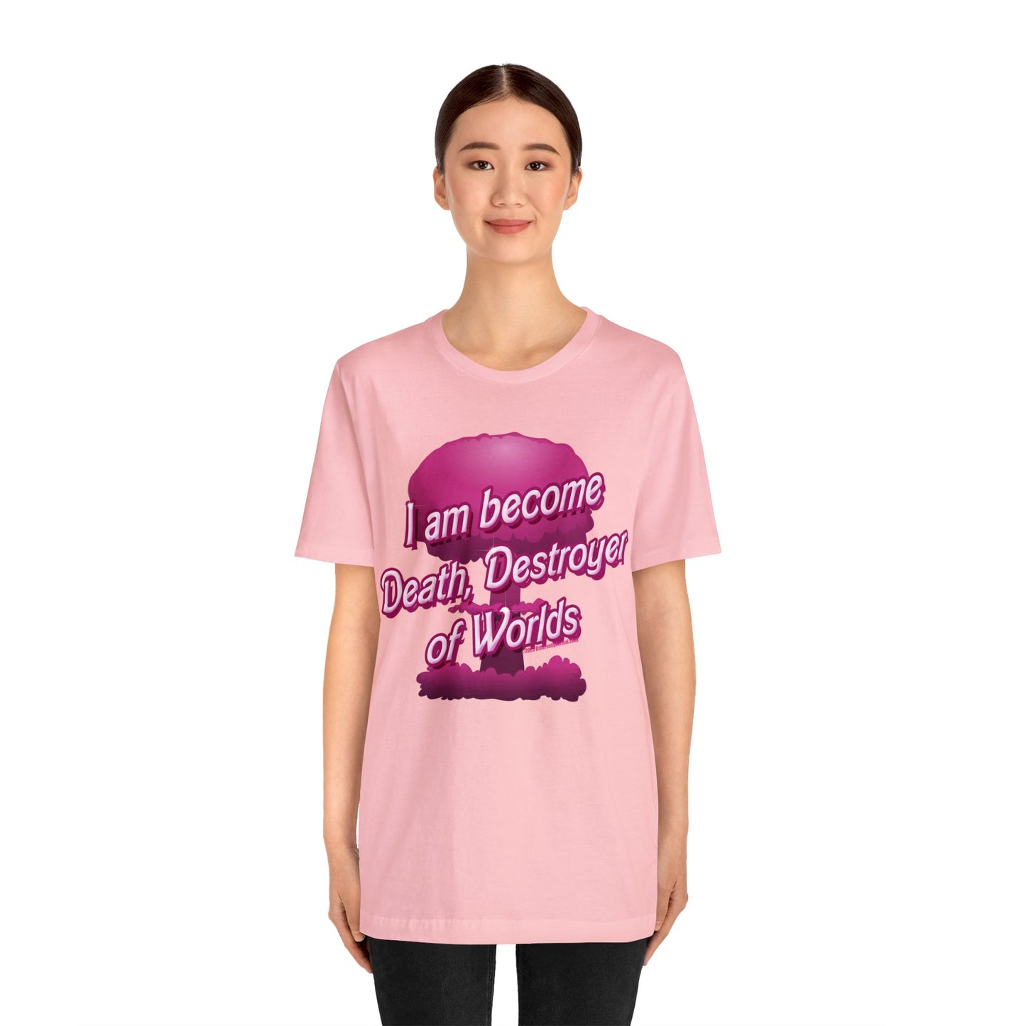 Barbenheimer Pink Iconic Doll Nuke Explosion Tee - Differently Normal - Wallace Print Solutions