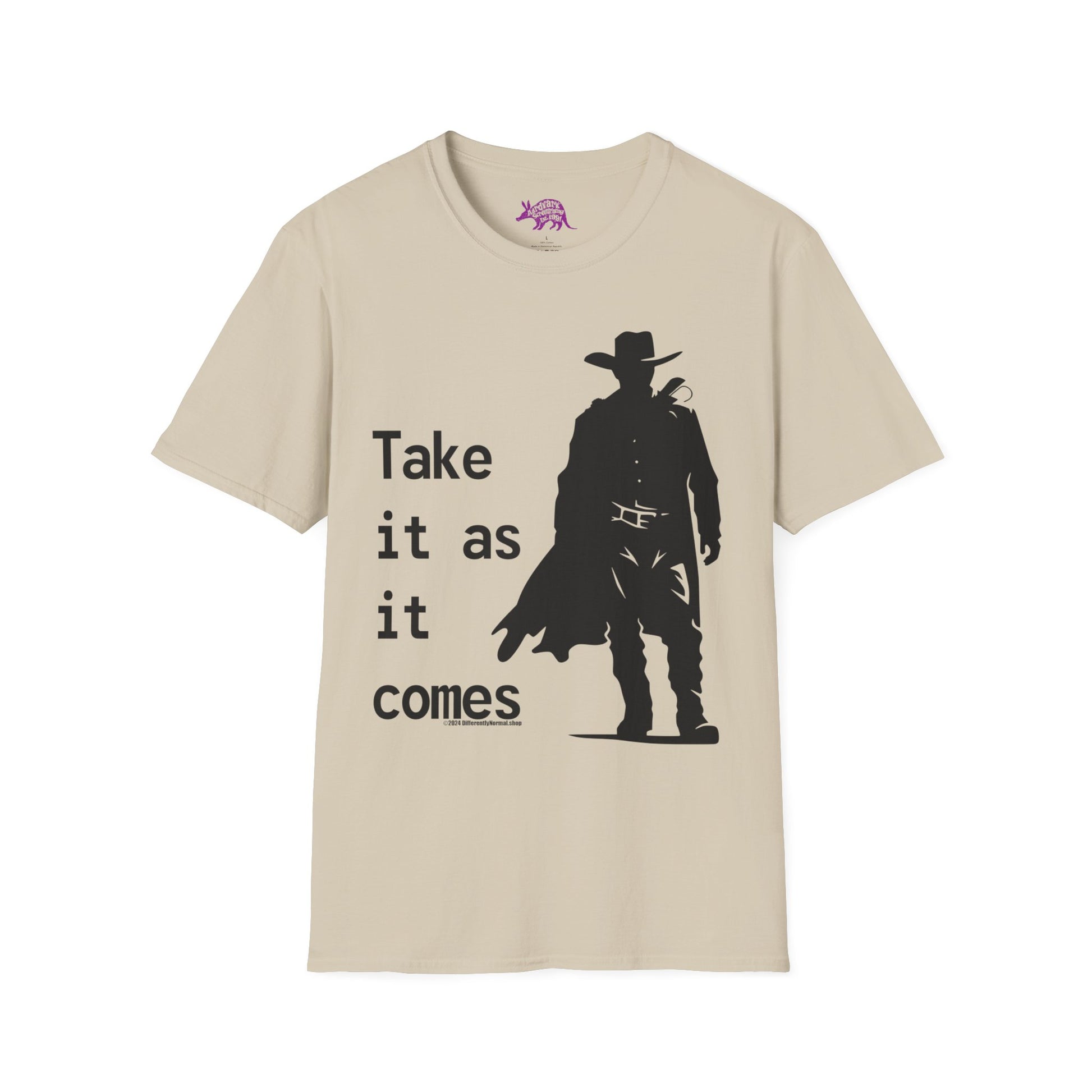 Cowboy Ghoul "Take it As it Comes" Unisex T-Shirt by Differently Normal - Wallace Print Solutions