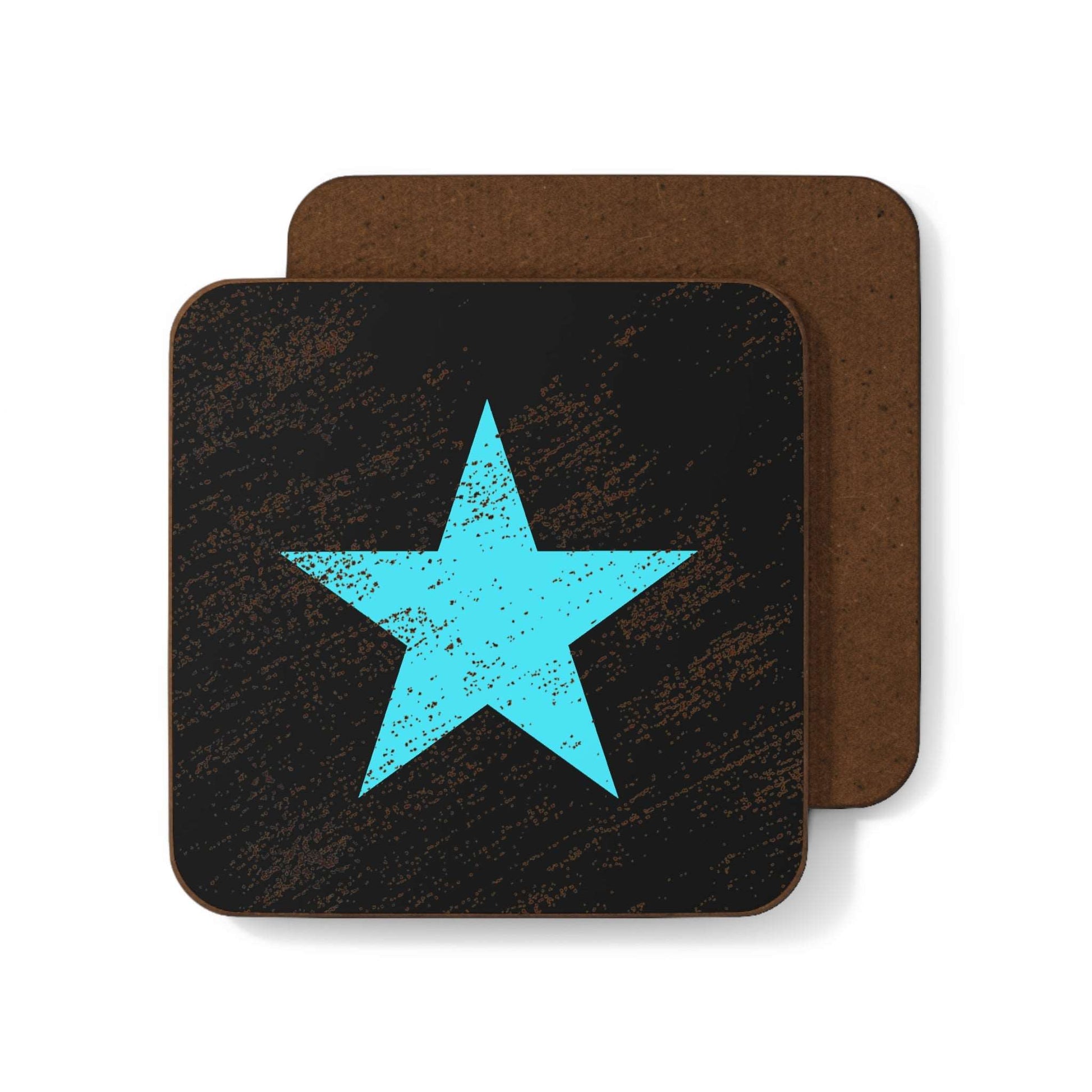 Blue Star Style Hardboard Back Coaster - Differently Normal