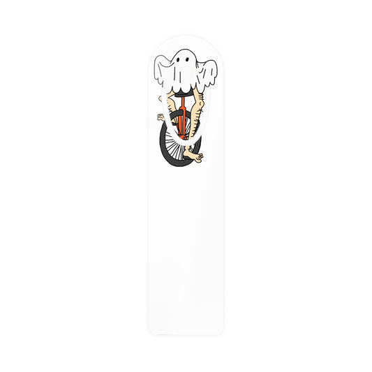 Captain AFAB - Leggy Ghost Unicycle Aluminum Bookmark