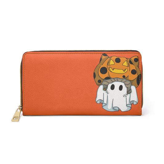 Captain AFAB - Kitty Jack-O-Lantern Ghost Zipper Wallet