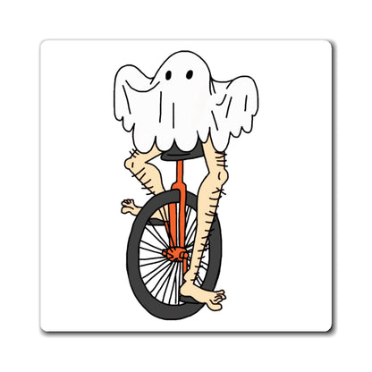 Captain AFAB - Leggy Ghost Unicycle Magnet