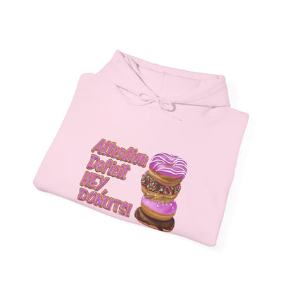 Attention Deficit HEY, DONUTS! Unisex Heavy Blend™ Hoodie - Differently Normal