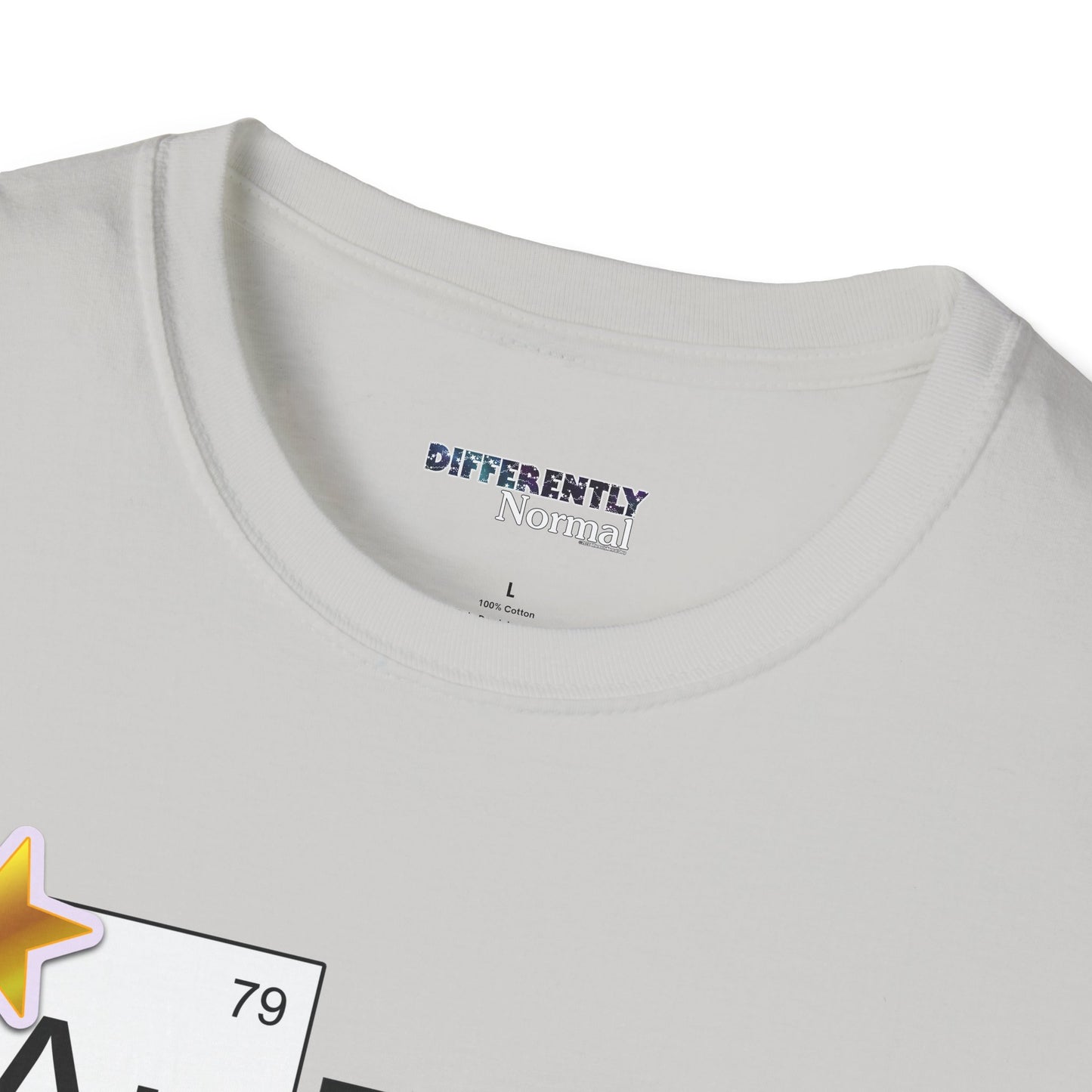 AuDHD Gold Star Unisex T-Shirt - Differently Normal