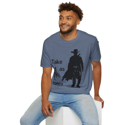 Cowboy Ghoul "Take it As it Comes" Unisex T-Shirt by Differently Normal - Wallace Print Solutions