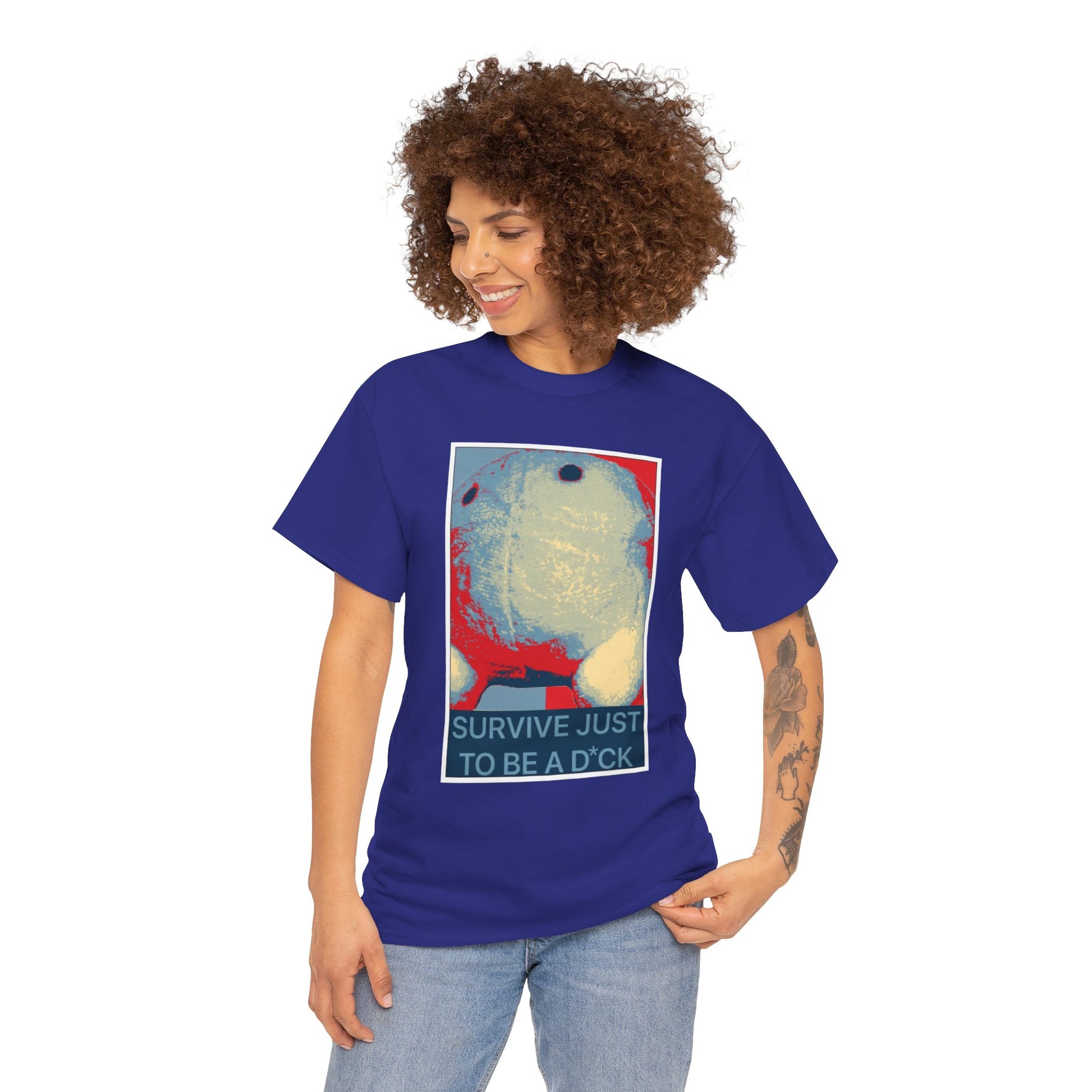 Bob the Micropeen - Survive Just to be a Dick Plus Size Unisex T-Shirt - Wallace Print Solutions