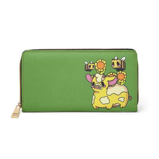 Captain AFAB - Moo Bloom Zipper Wallet