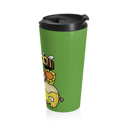 Captain AFAB - Moo Bloom Stainless Steel Travel Mug