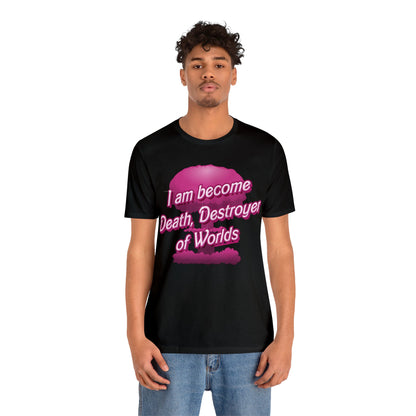 Barbenheimer Pink Iconic Doll Nuke Explosion Tee - Differently Normal - Wallace Print Solutions