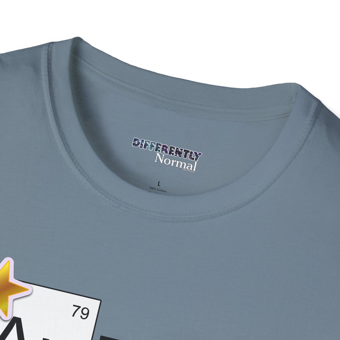 AuDHD Gold Star Unisex T-Shirt - Differently Normal