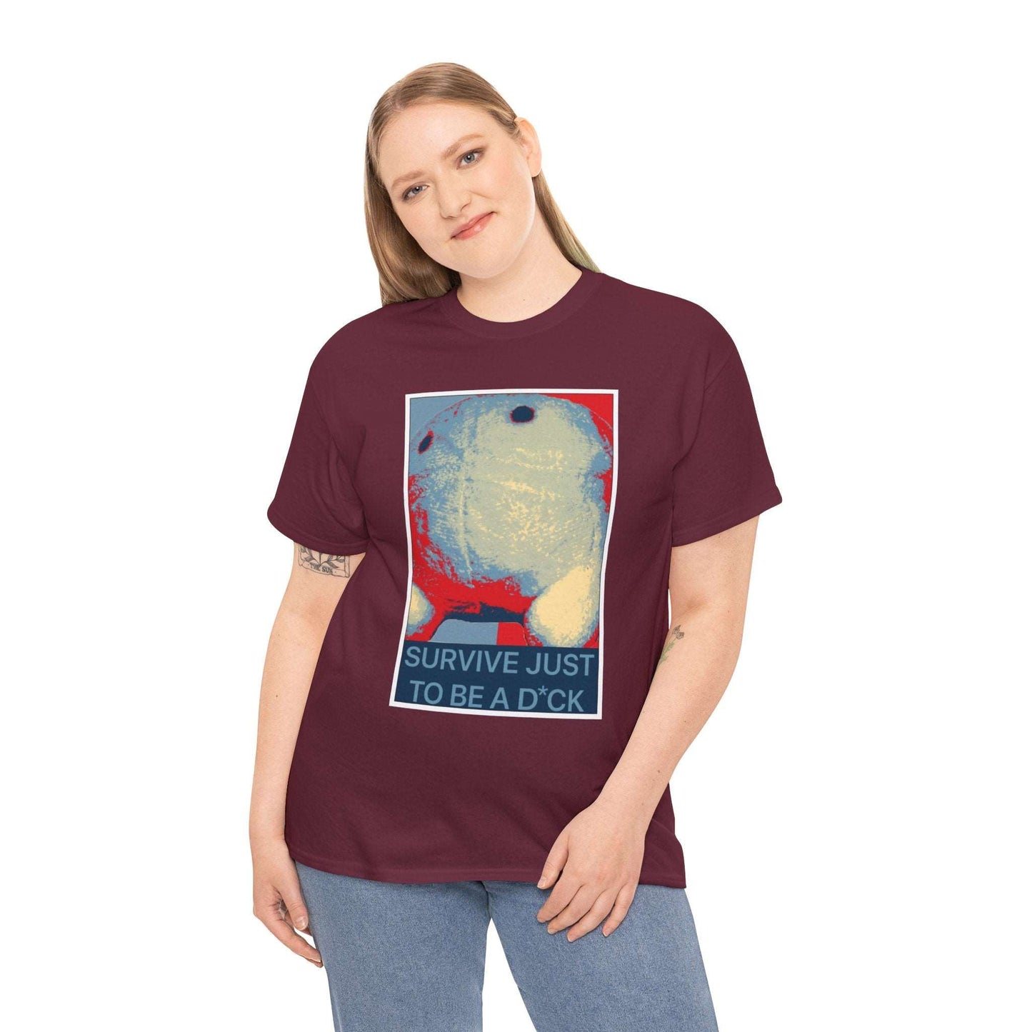 Bob the Micropeen - Survive Just to be a Dick Plus Size Unisex T-Shirt