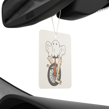 Captain AFAB - Leggy Ghost Unicycle Car Air Freshener