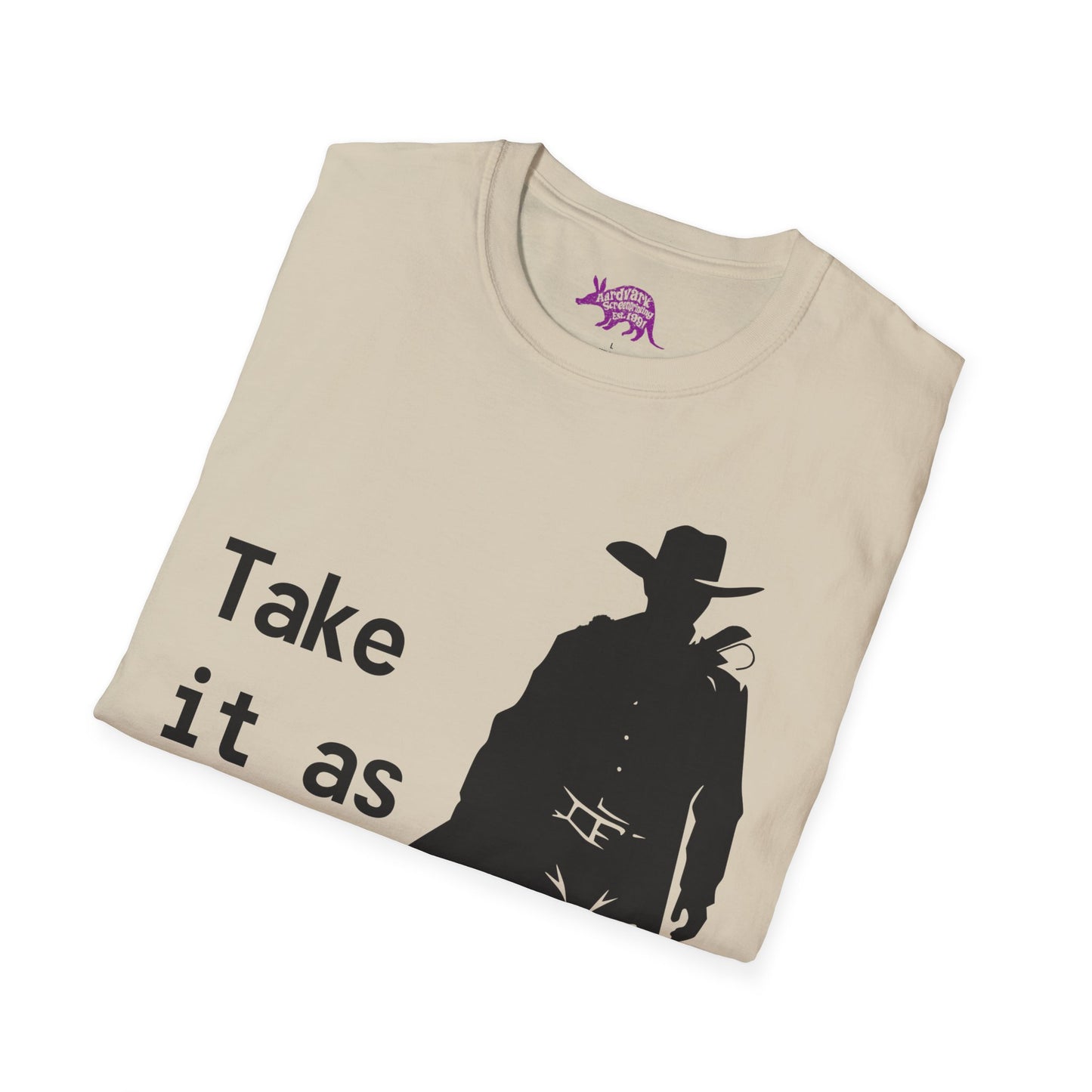 Cowboy Ghoul "Take it As it Comes" Unisex T-Shirt by Differently Normal - Wallace Print Solutions