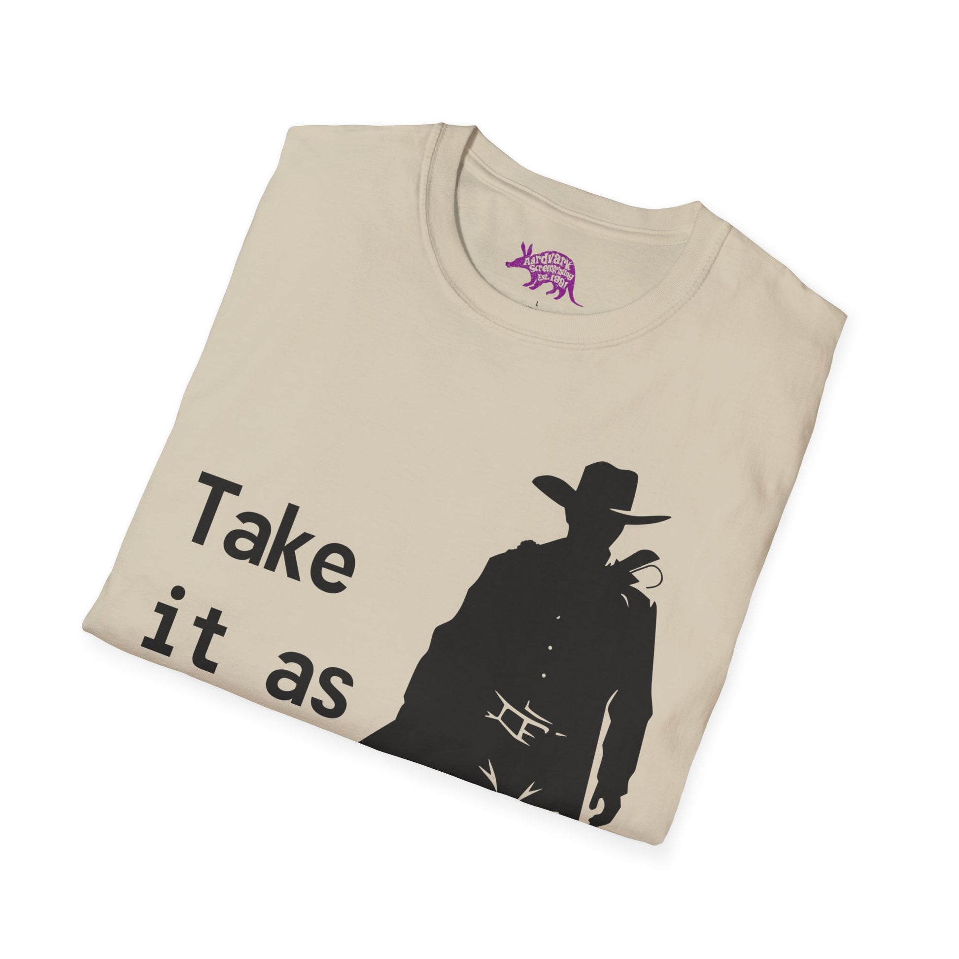 Cowboy Ghoul "Take it As it Comes" Unisex T-Shirt by Differently Normal - Wallace Print Solutions