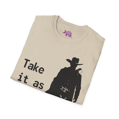 Cowboy Ghoul "Take it As it Comes" Unisex T-Shirt by Differently Normal - Wallace Print Solutions