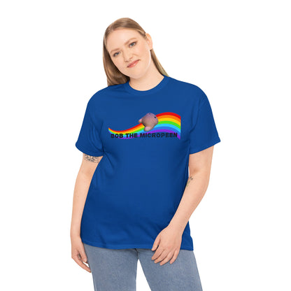 Bob the Micropeen - Rainbow Little Guy Plus Size Unisex T-Shirt - Wallace Print Solutions