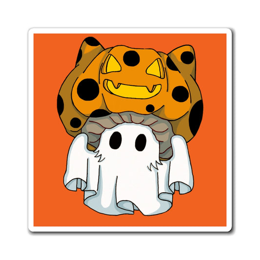 Captain AFAB - Kitty Jack-O-Lantern Ghost Magnet