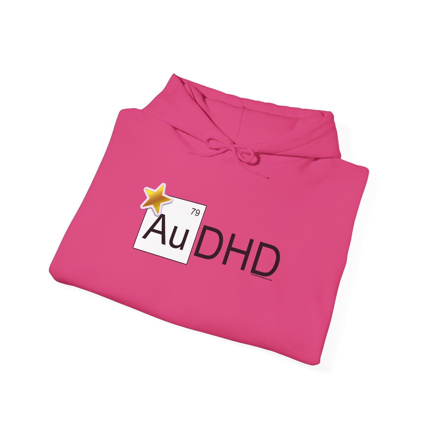 AuDHD Gold Star Heavy Blend™ Hoodie - Differently Normal