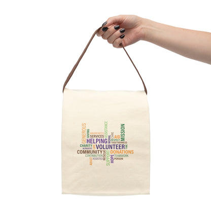 Canvas Lunch Bag With Strap - Fundraiser Options