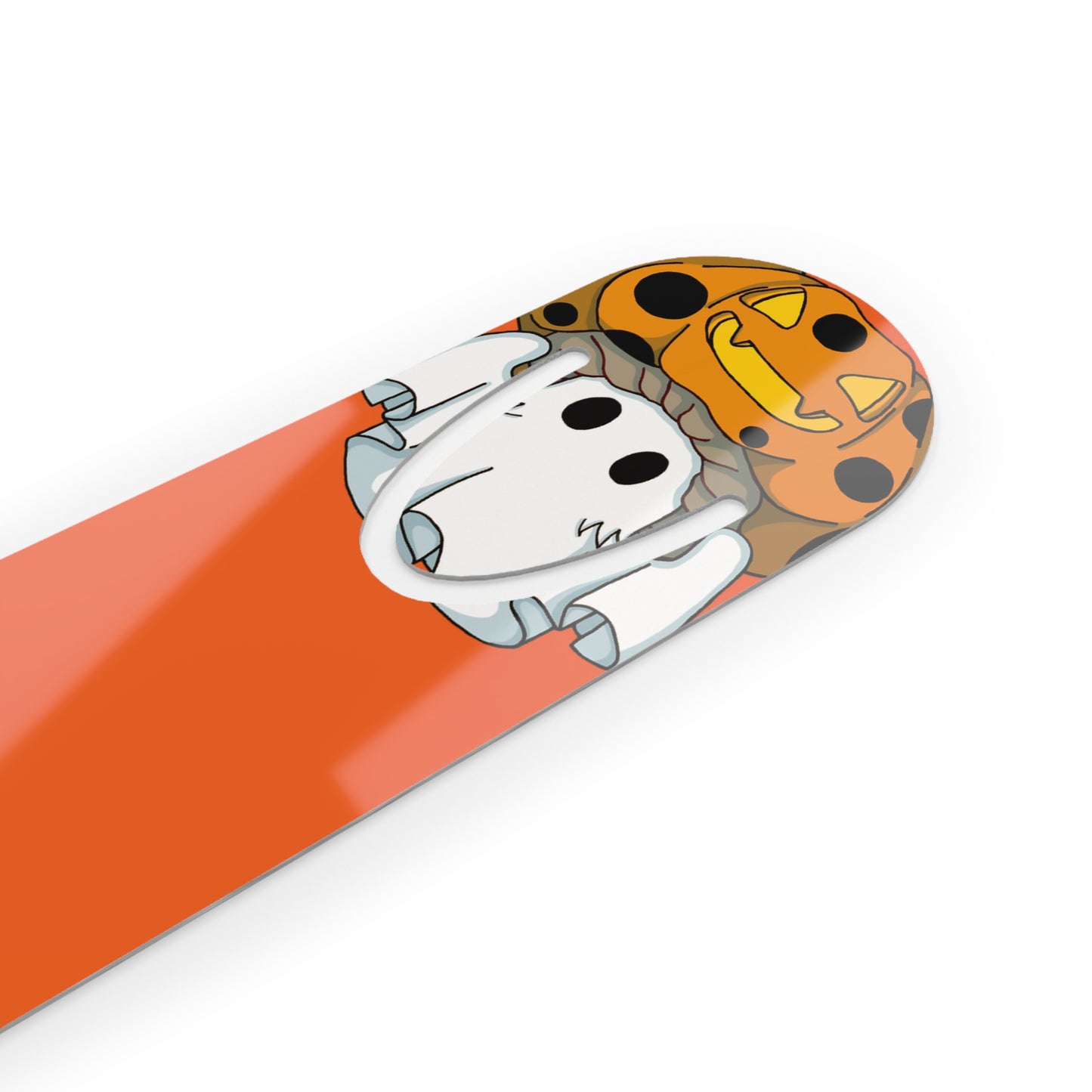 Captain AFAB - Kitty Jack-O-Lantern Ghost Aluminum Bookmark