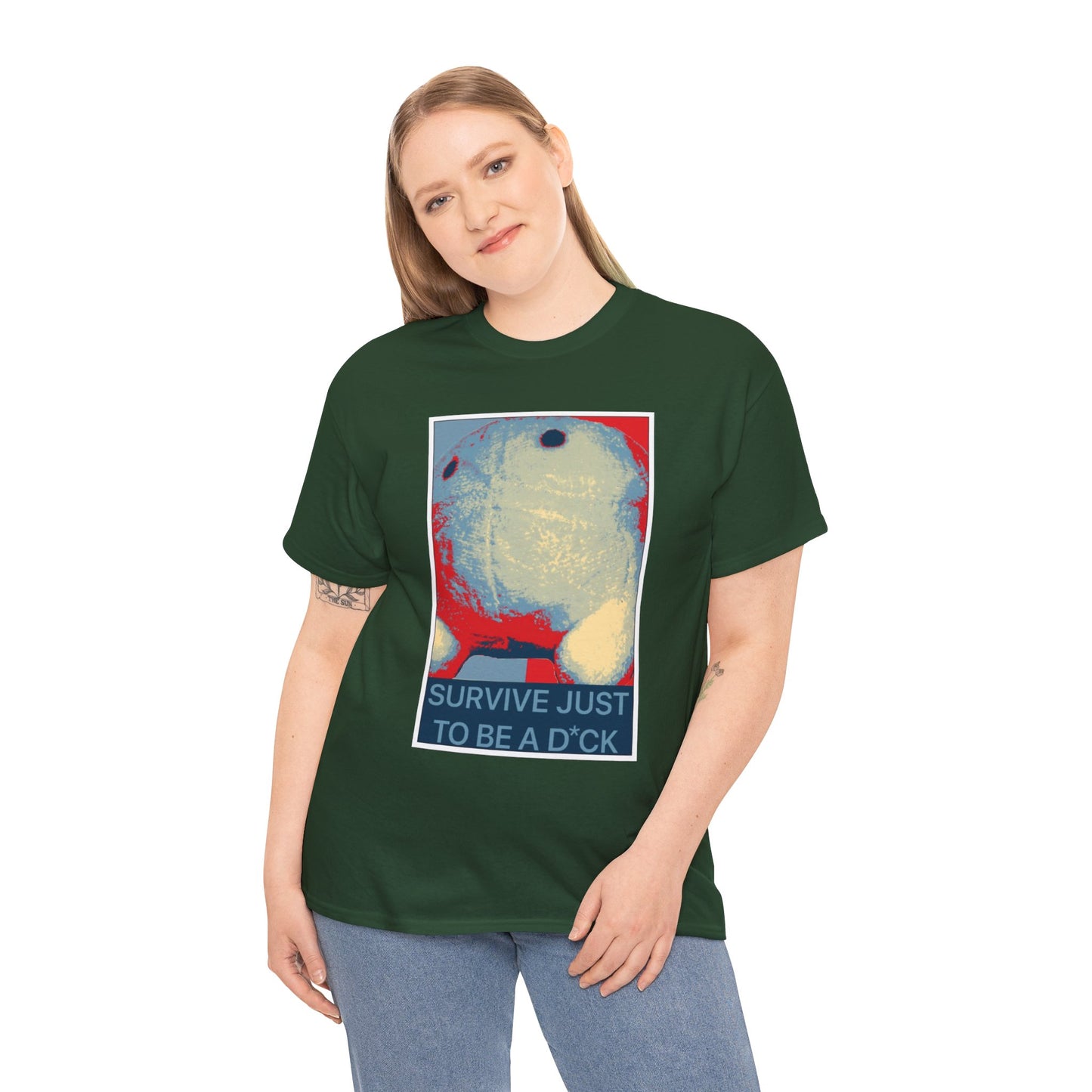 Bob the Micropeen - Survive Just to be a Dick Plus Size Unisex T-Shirt - Wallace Print Solutions