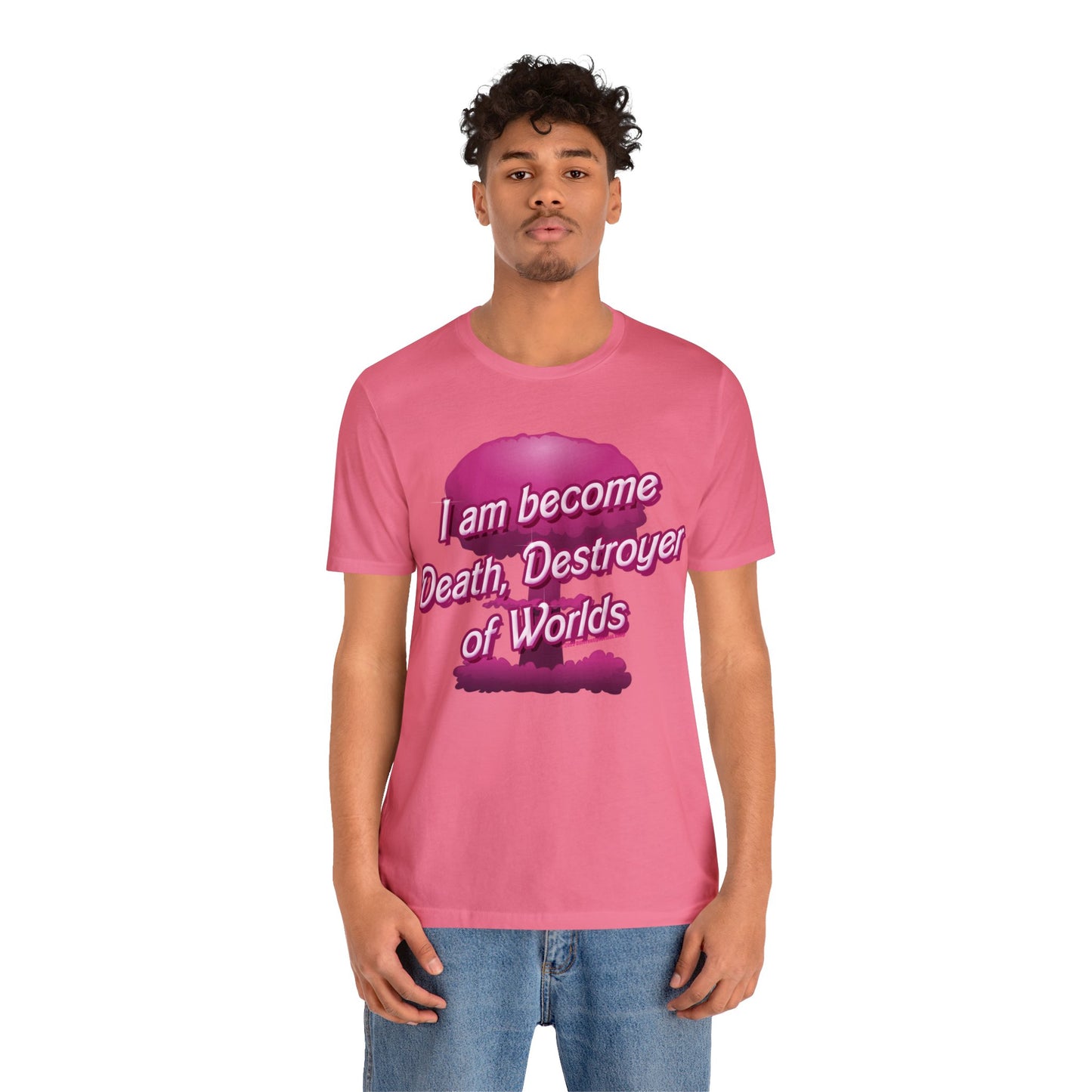 Barbenheimer Pink Iconic Doll Nuke Explosion Tee - Differently Normal - Wallace Print Solutions