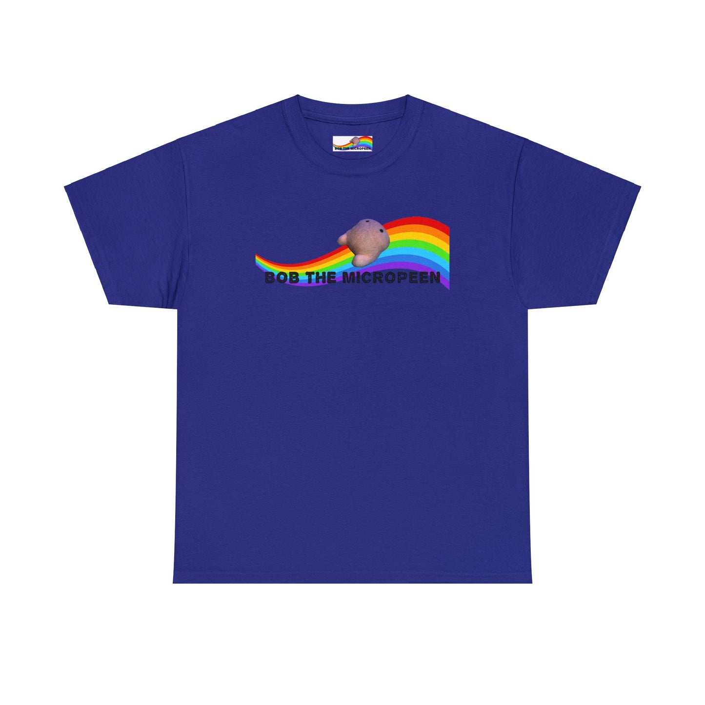 Bob the Micropeen - Rainbow Little Guy Plus Size Unisex T-Shirt - Wallace Print Solutions