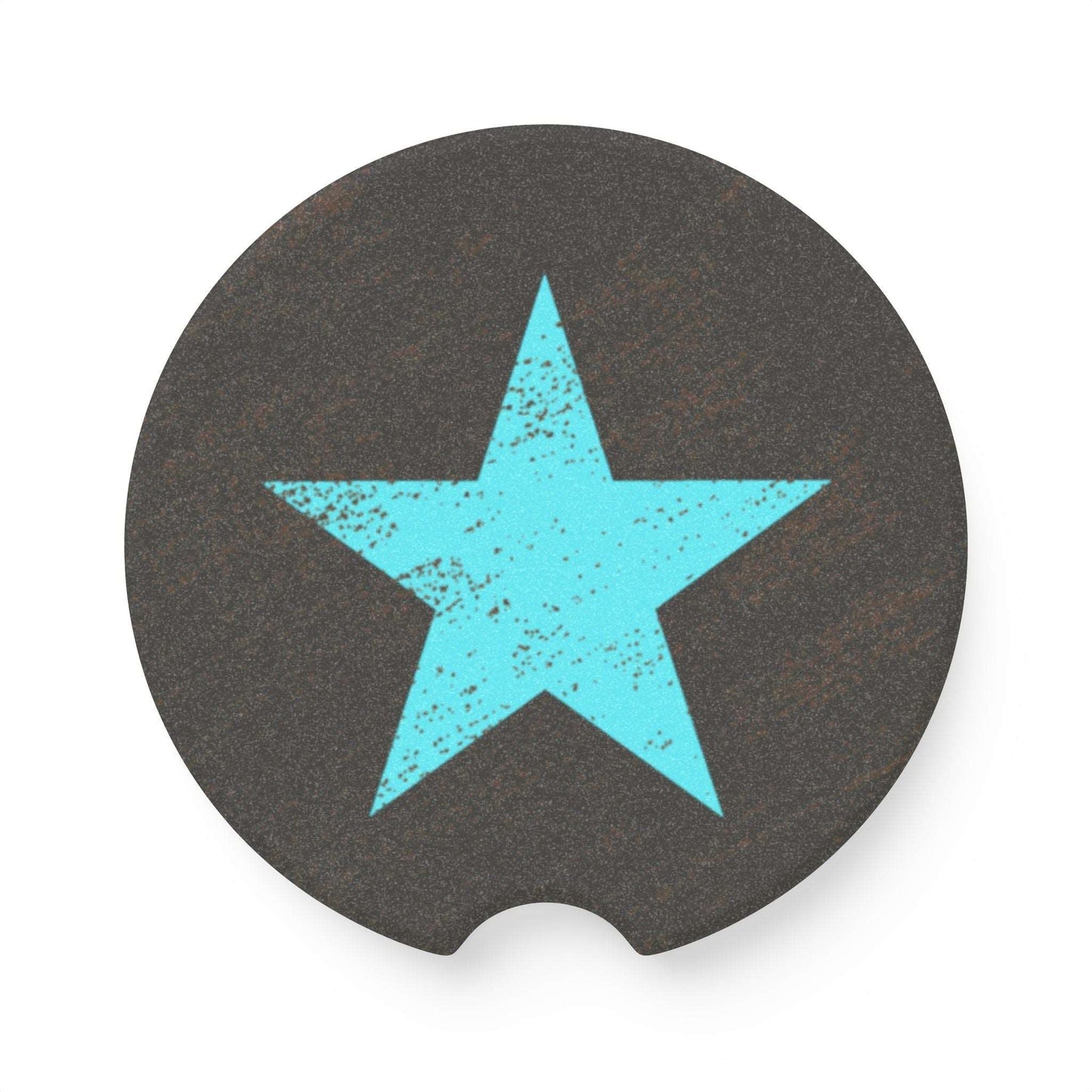 Blue Star Style Soapstone Car Coaster - Differently Normal