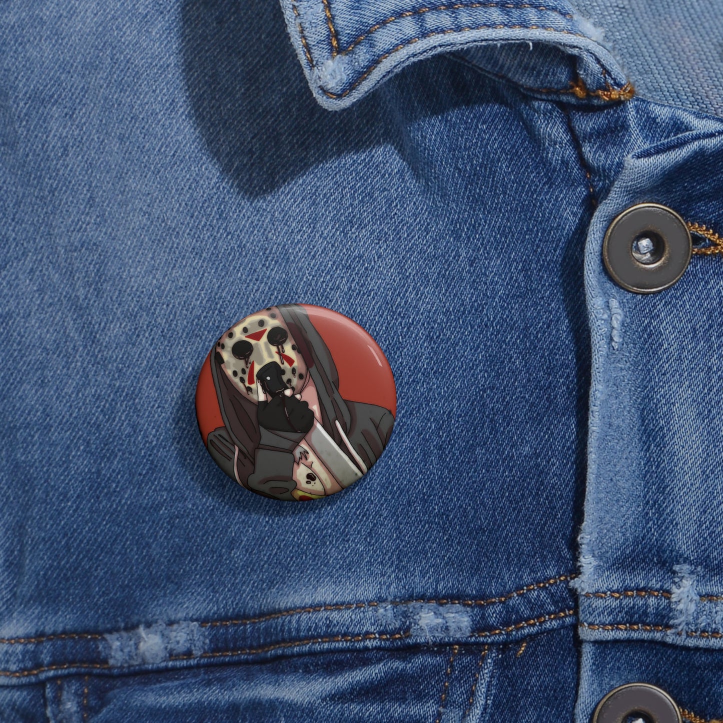 Captain AFAB - Jason Fan Art Pin Button