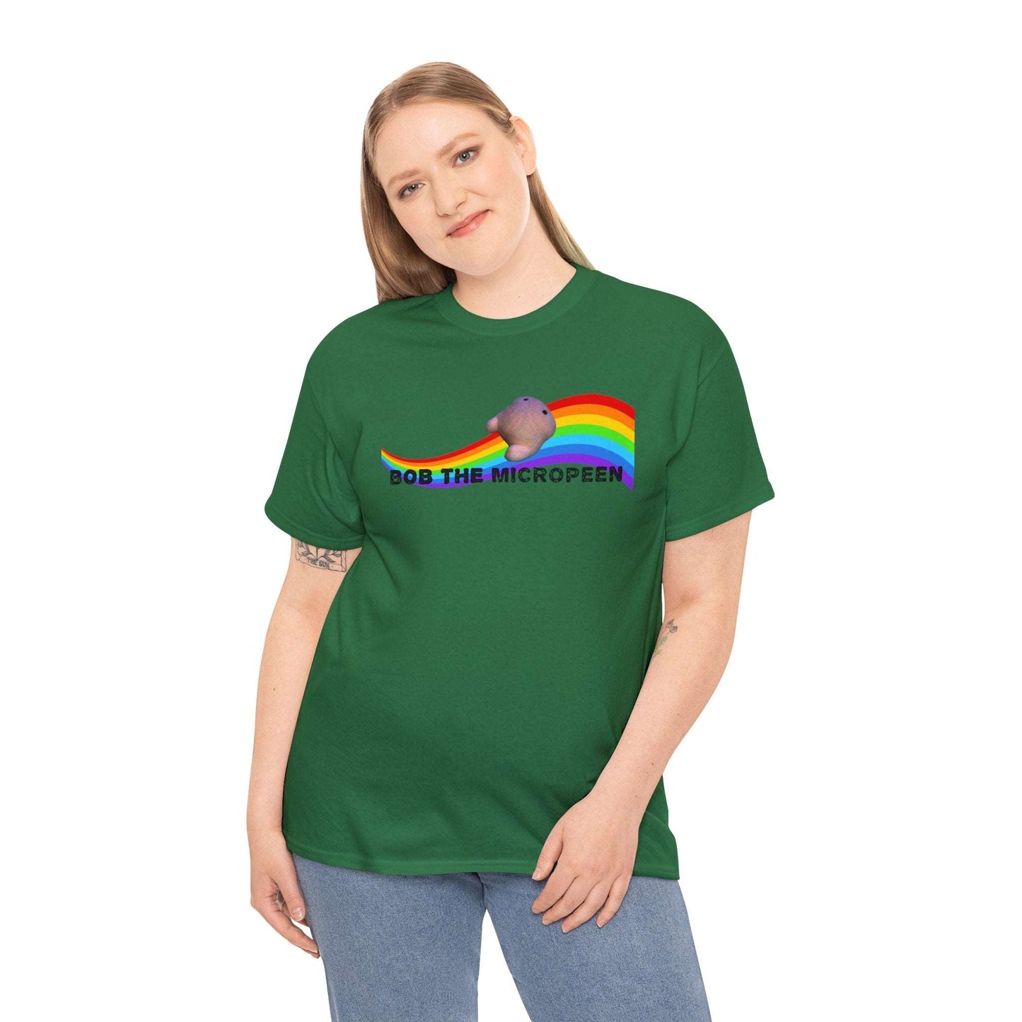 Bob the Micropeen - Rainbow Little Guy Plus Size Unisex T-Shirt