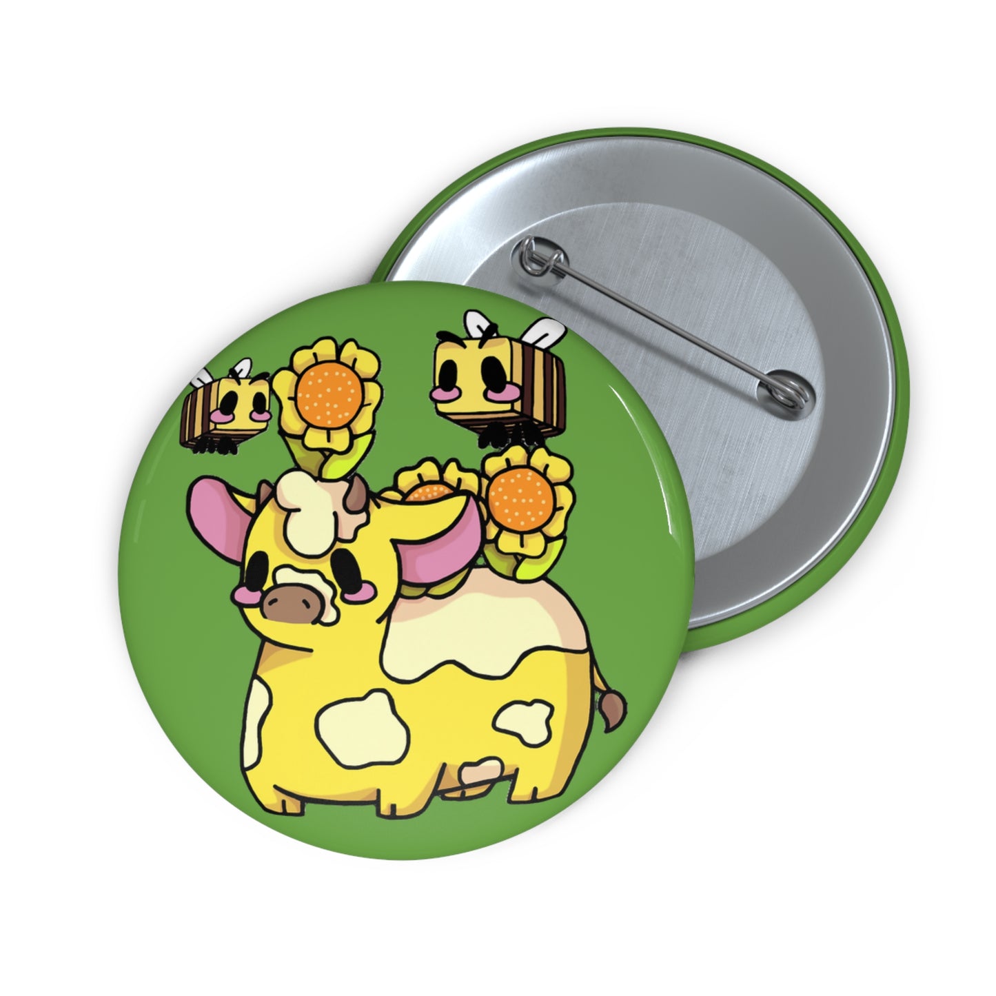 Captain AFAB - Moo Bloom Pin Button