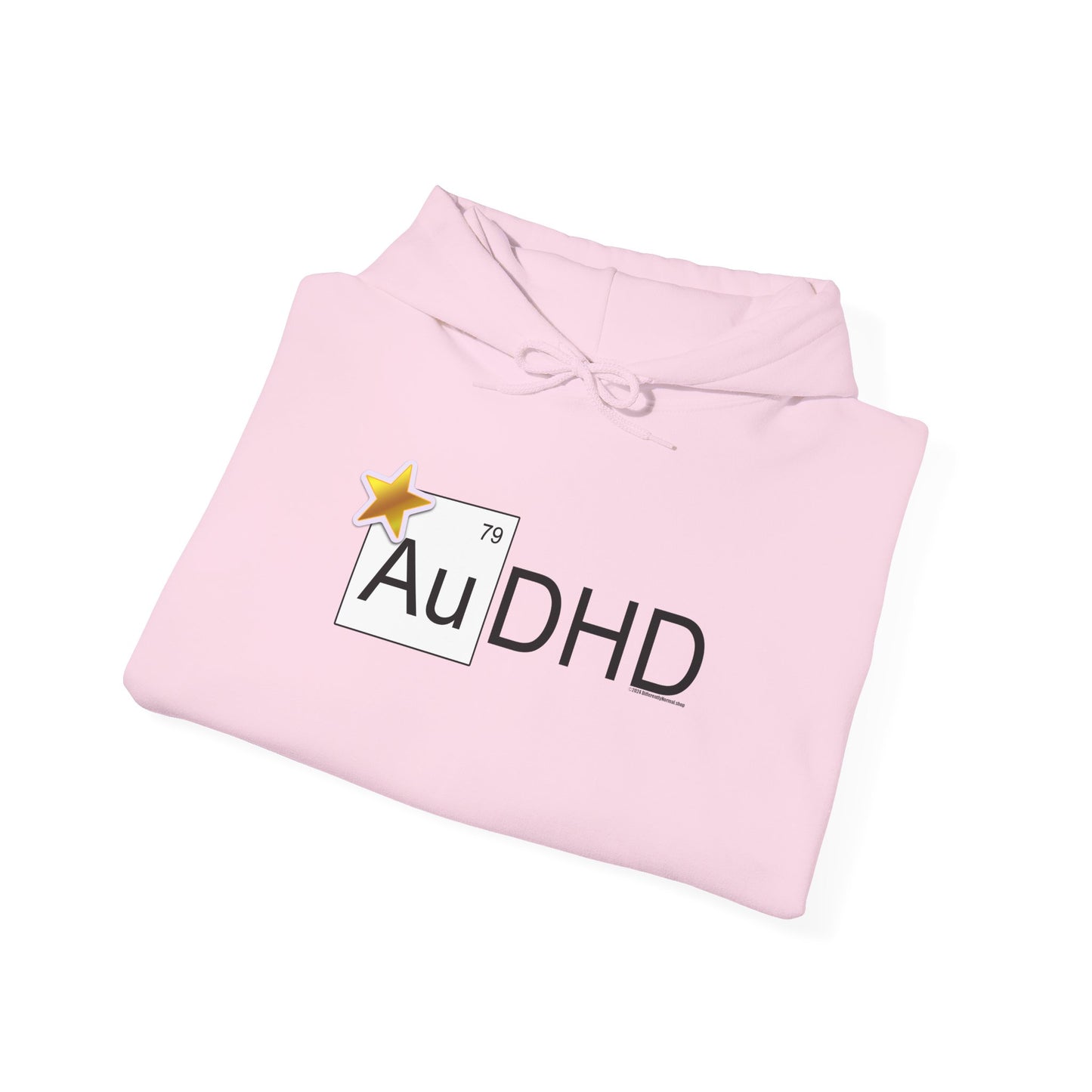 AuDHD Gold Star Heavy Blend™ Hoodie - Differently Normal