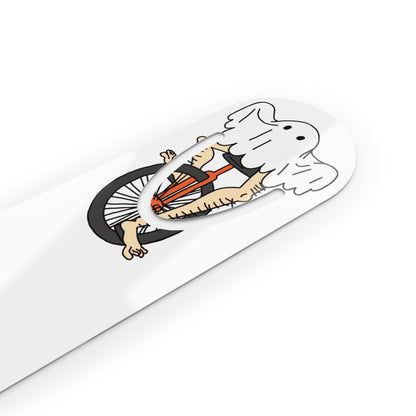 Captain AFAB - Leggy Ghost Unicycle Aluminum Bookmark