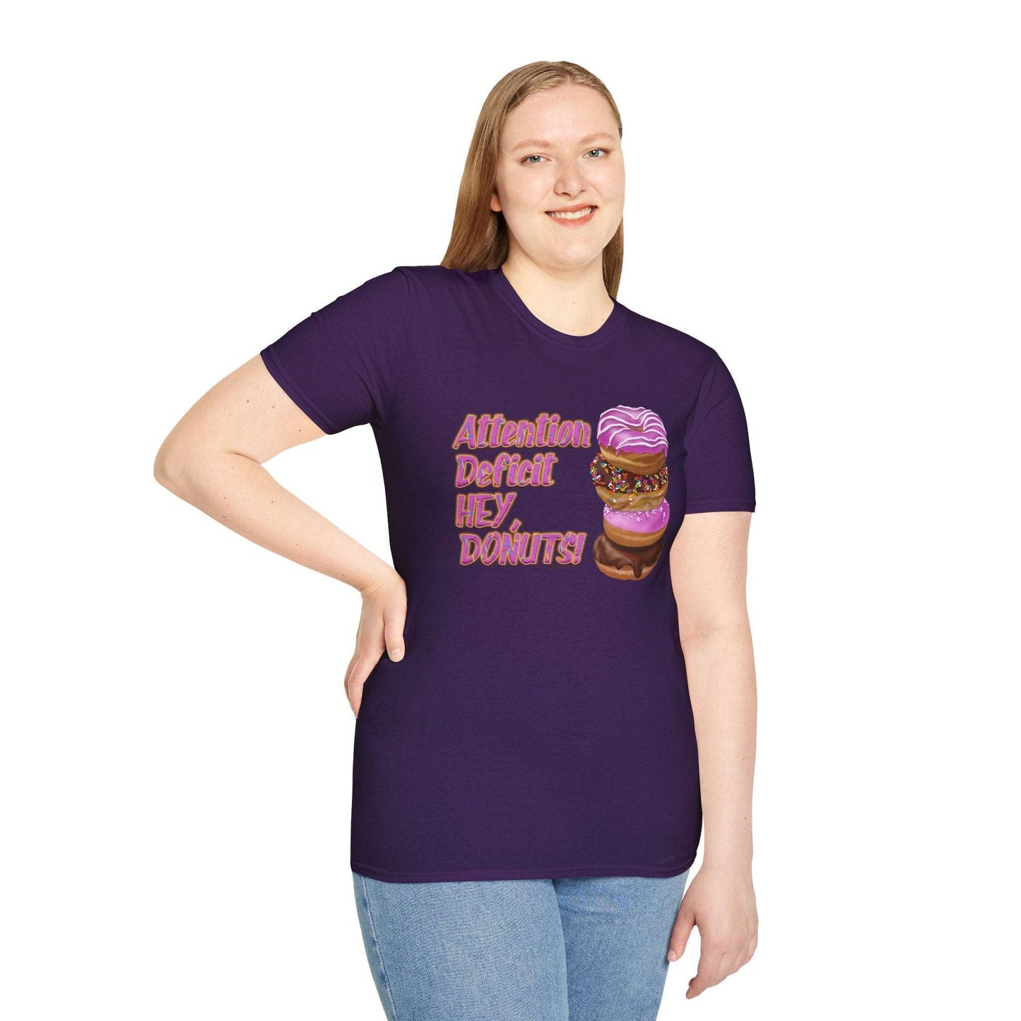 Attention Deficit HEY, DONUTS! Unisex T-Shirt - Differently Normal